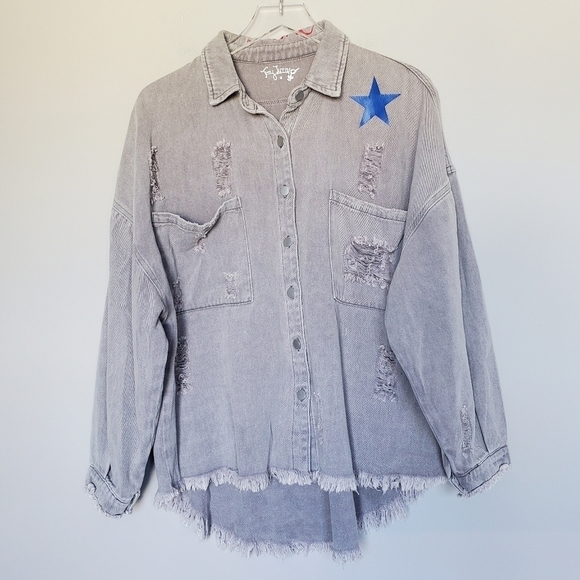 Bailey Falter Philadelphia Phillies #70 MLB Team Olivia Shacket Shirt Jacket - Picture 9 of 9